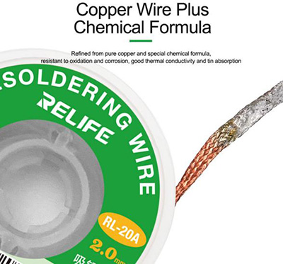 NEW ARRIVAL!---RELIFE DESOLDERING WIRE/LESS RESIDUE (RL-20A)