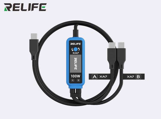 RELIFE XA7 Digital display 1-to-2 fast charging cable
