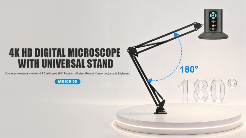 SUNSHINE MS10E-05  4k HD Digital Microscope Universal Stand Without Screen
