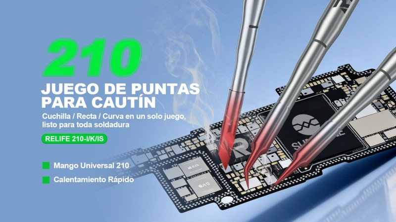 RELIFE 210 Juego De Puntas Para Cautín, I S K