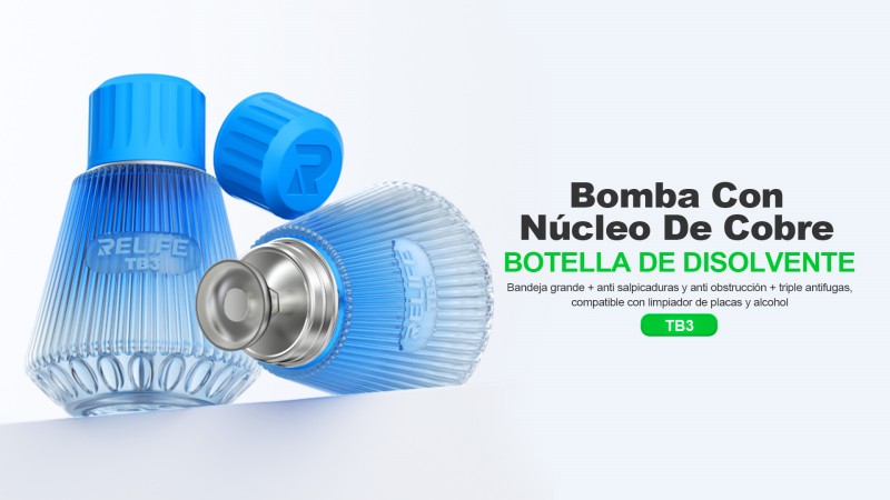 RELIFE TB3 Botella de vidrio para disolvente